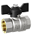 Кран шаровой муфтовый полнопроходной (бабочка) LD Pride 3/4" (22) 