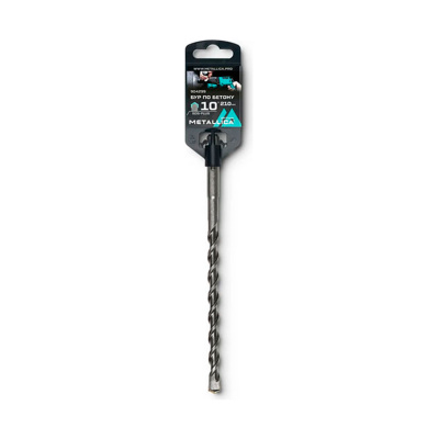 Бур по бетону SDS-plus METALLICA Optima 10 х210/150 мм, напайка с центром, 2 спирали