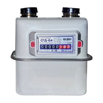 Счетчик газа Счетприбор GSM МТК СГД-G 4T межосевое 110 мм, левый, термокорр. 1 1/4"(СЛЕВА НАПРАВО)