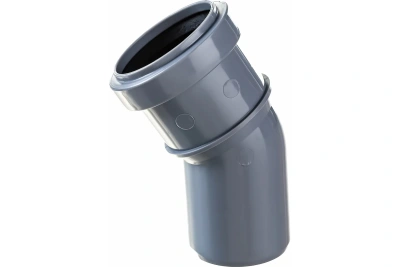 Отвод ПП канализационный D 50 (30 град.) ПОЛИТЭК (40)