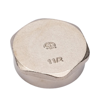 Заглушка внутр. резьба 1 1/2" никелированная AQUALINK (10/80)