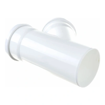 Тройник ПП канализационный бесшумный белый D-50/50 (45 град.) ПОЛИТЭК (50)