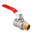 Кран шаровой муфта/резьба полнопроходной (рычаг) MVI Premium 1/2" (80/10) 