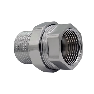 Американка прямая нар.-вн. ХРОМ 1/2" TIM (100/25)