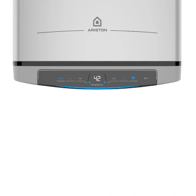 Водонагреватель электрический Ariston ABSE VLS LUX INOX WIFI  80 (1,5+1 кВт, 2 ТЭНа, плоский, НЕРЖ)