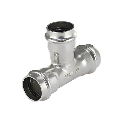 Трехраструбный пресс-тройник из нержавеющей стали 28*15*28mm TIM (30/5)