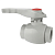 Кран шаровый PP  - d 20 KAN (90/10) (Р-О)