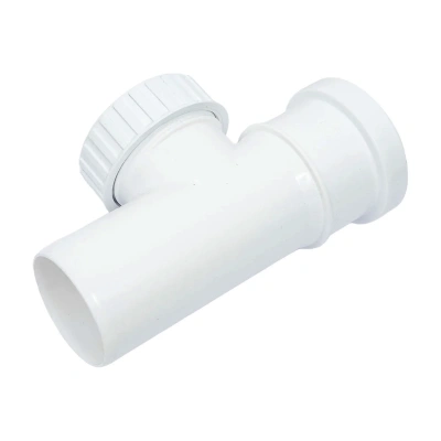 Ревизия ПП бесшумная белая с крышкой D-50 ПОЛИТЭК (60)