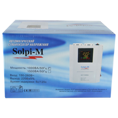 Стабилизатор напряжения Solpi-M SLP-1000VA EURO