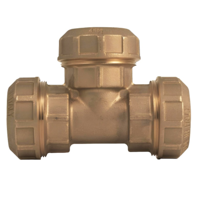 Тройник для ПЭ труб обж. латунь Itap 40 (4/36)