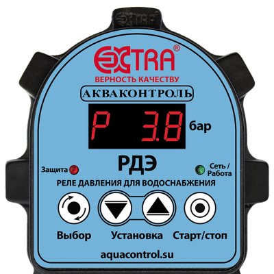 Реле давления электронное Extra Акваконтроль (2,2 кВт, G1/2", 5%)