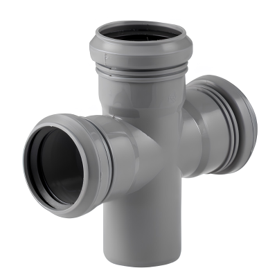 Крестовина канализационная одноплоскостная D-50/50/50 (90 град.) (75)