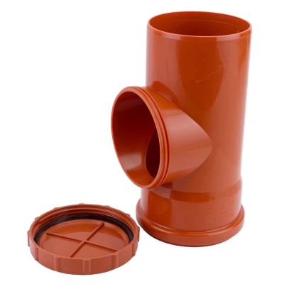 Ревизия с крышкой D-110 (наружная) ПОЛИТЭК (40)