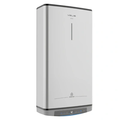 Водонагреватель электрический Ariston ABSE VLS LUX INOX WIFI  80 (1,5+1 кВт, 2 ТЭНа, плоский, НЕРЖ)