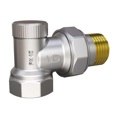 Клапан запорно-регулирующий настроечный угловой LD Pride 1/2" (25)