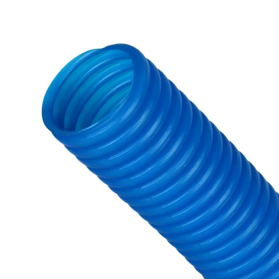 Гофра 35 синяя для труб 26 (бухта 50 м)