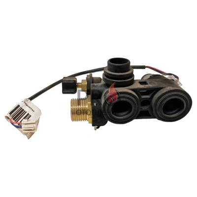 Запчасть для газ. котла Haier Блок входа воды в сборе Haier (Inlet valve body) (0040206185)
