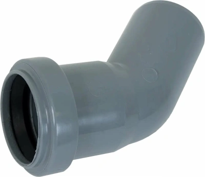 Отвод ПП канализационный D 40 (45 град.) ПОЛИТЭК (50)