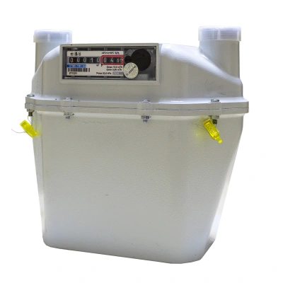 Счетчик газа NOVOGAS СГМН-1М1-G 6 межосевое 200 мм, правый 1 1/4" СПРАВА НАЛЕВО)