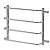 Полотенцесушитель София Гранд (без полок) 1" 500х500 (4 перекл.) нерж.