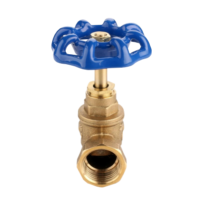 Вентиль запорный муфтовый полнопроходной синий 1 1/2" 15Б3р AQUALINK (16/2)