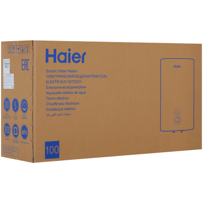 Водонагреватель электрический Haier  F2 ES100V INOX (2 кВт, ПЛОСКИЙ, мех. термостат, НЕРЖ)