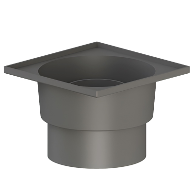 Трап ПП вертикальный D110 решетка нерж. сталь 150х150 Татполимер (24)