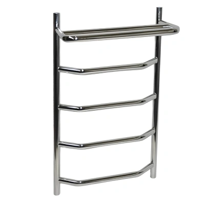 Полотенцесушитель Прага (с полкой) 1/2" вн. рез. 400х600 (5 перекл.) нерж.