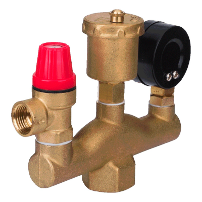 Группа безопасности котла AQUALINK (50 кВт) (3 бар) (12)
