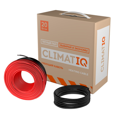 Греющий кабель теплый пол - в стяжку CLIMATIQ CABLE 25 м (20 Вт./м)
