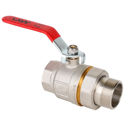 Кран шаровой с американкой полнопроходной (рычаг) MVI Premium 1 1/2" (16/4)