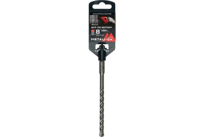 Бур по бетону SDS-plus METALLICA Ultra  8х160/100 мм, Х-напайка, 4 спирали