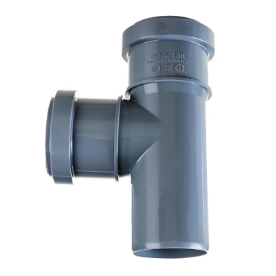 Тройник ПП канализационный D-50/50 (90 град.) ПОЛИТЭК (50)