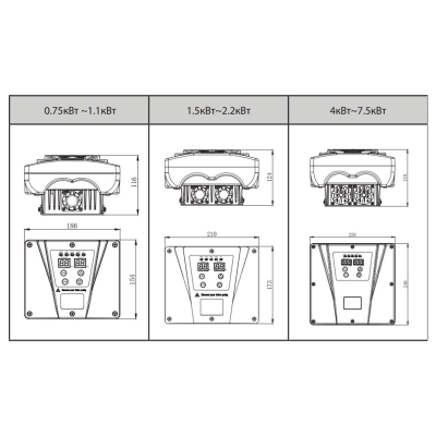 Инвертор насоса Belamos FIM-10 2.2KW 220V (частотный, 1 фазн. 220В, с датчиком)