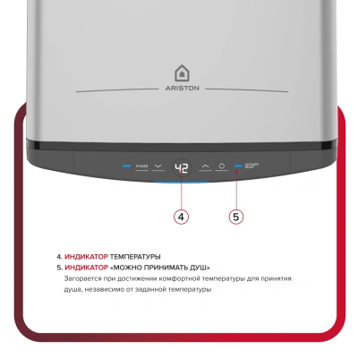Водонагреватель электрический Ariston ABSE VLS PRO PW  30 (1,5+1 кВт, 2 ТЭНа, плоский, покр. Ag+)