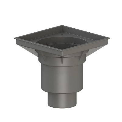 Трап вертикальный с подрамником и  решеткой из нерж. 160/110 ТП-606S (аналог HL606SW/1) Татполимер