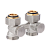 Блок для двухтрубн. сист. прямой с кранами MVI Premium 3/4"EK х 3/4"EK (48/6)