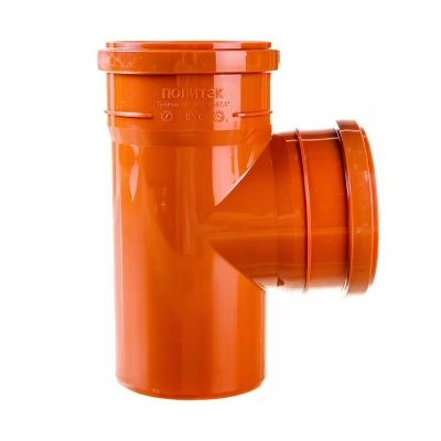 Тройник канализационный D-110/110 (90 град.) (наружная) ПОЛИТЭК (30)