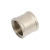 Муфта 1/2" латунь никель LD (75) Муфта 1/2" латунь никель LD (75)
