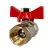 Кран шаровой муфтовый (бабочка) OTMO 3/4" (150/10)