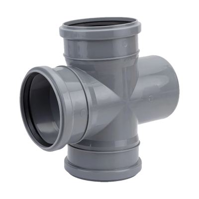 Крестовина канализационная одноплоскостная D-110/110/110 (90 град.) ПОЛИТЭК (20)