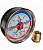 Термоманометр аксиальный TIM 1/2 (0-6 бар, 0-120 °С) 80мм (60)