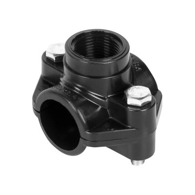 Врезка седловая ПЭ 32x1/2" двухболтовая (180/1)