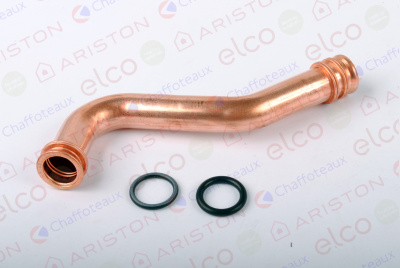 Запчасть для газ. котла Трубка возврата теплоносителя Ariston (65116543)