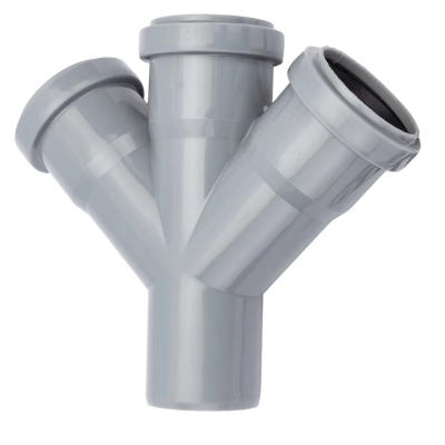 Крестовина канализационная одноплоскостная D-50/50/50 (45 град.) ПОЛИТЭК (40)