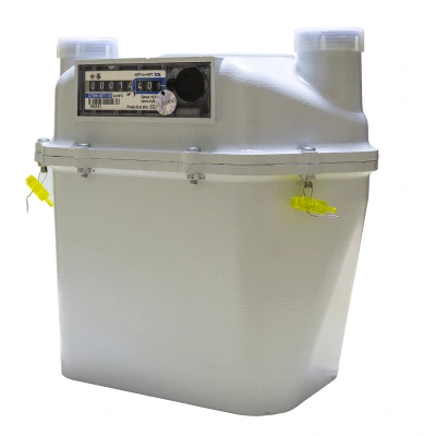 Счетчик газа NOVOGAS СГМН-МТ1-G 6 межосевое 200 мм, правый, термокорр. 1 1/4" СПРАВА НАЛЕВО)