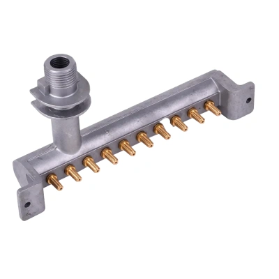 Запчасть для газ. котла Коллектор с форсунками прир. газ NG Kiturami