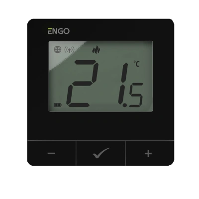 Термостат умный ENGO комнатный  ZigBee/868 МГц, 2хАА (черный)