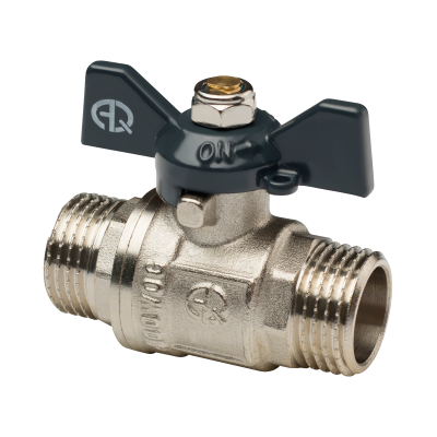 Кран шаровой резьба/резьба (бабочка) AQUALINK 1/2" (120/10)