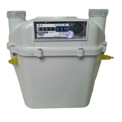 Счетчик газа NOVOGAS СГМН-МТ1-G 6 межосевое 200 мм, правый, термокорр. 1 1/4" СПРАВА НАЛЕВО)